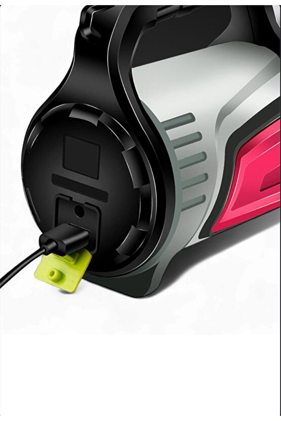 Şarjlı LED’li Uzun Menzilli Kamp Tipi Çok Fonksiyonlu Işıldak & El Feneri