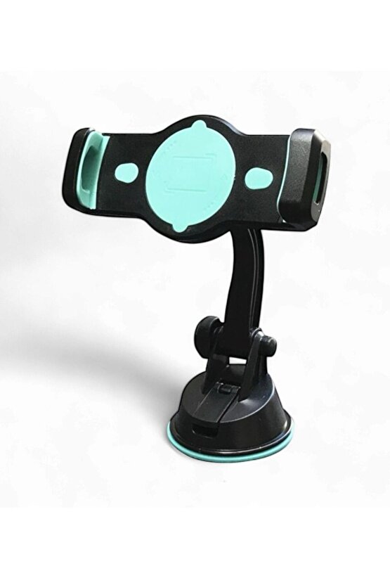 Vantuzlu Siyah 360° Döner Tablet ve Telefon Tutucu | Cam ve Düz Yüzeyler İçin Uygun