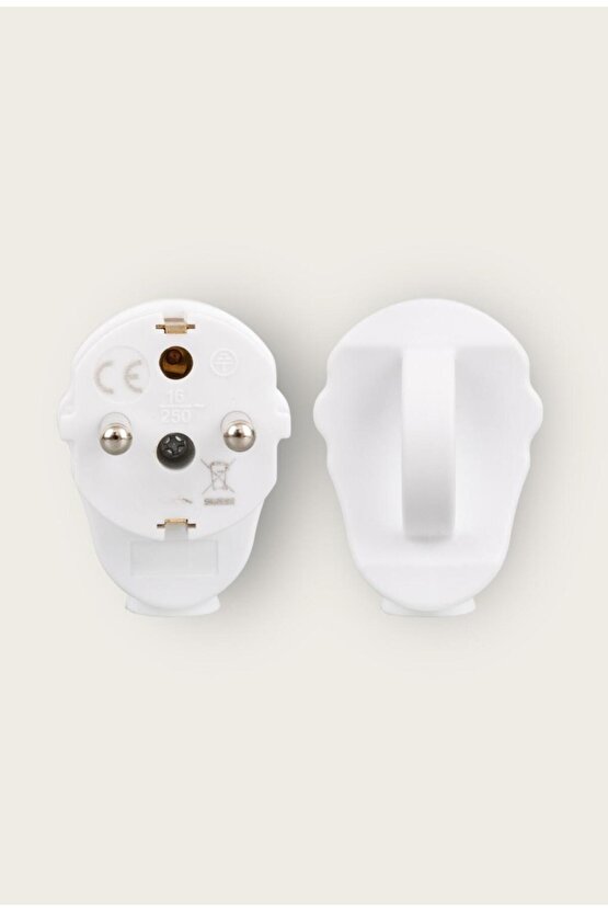 Güvenli ve Dayanıklı Elektrik Fişi - Askılı Erkek Fiş