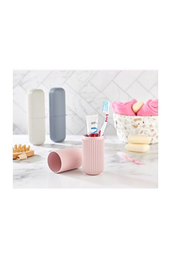 2 Adet Gözlük, Diş Fırçası, Kalemlik Makyaj Malzemesi Saklama Kutusu, Çok Amaçlı Saklama Kabı