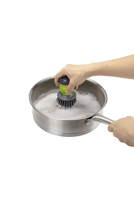 Deterjan Hazneli Kolay Bulaşık Yıkama Temizleme Fırçası Bulaşık Sünger (Lavabo, Mutfak)