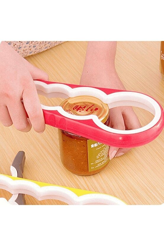 Pratik Kavanoz Kapağı Açacağı,silikon Kaymaz Gövde