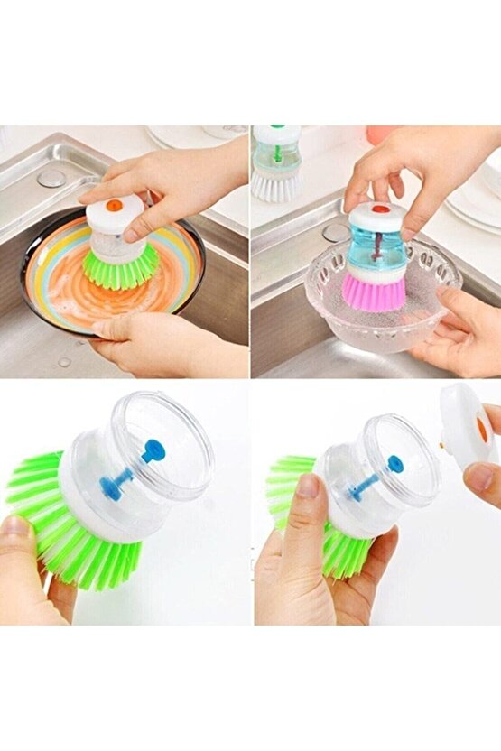 Deterjan Hazneli Kullanışlı Bulanık Fırçası Butonlu Pratik Kullanım