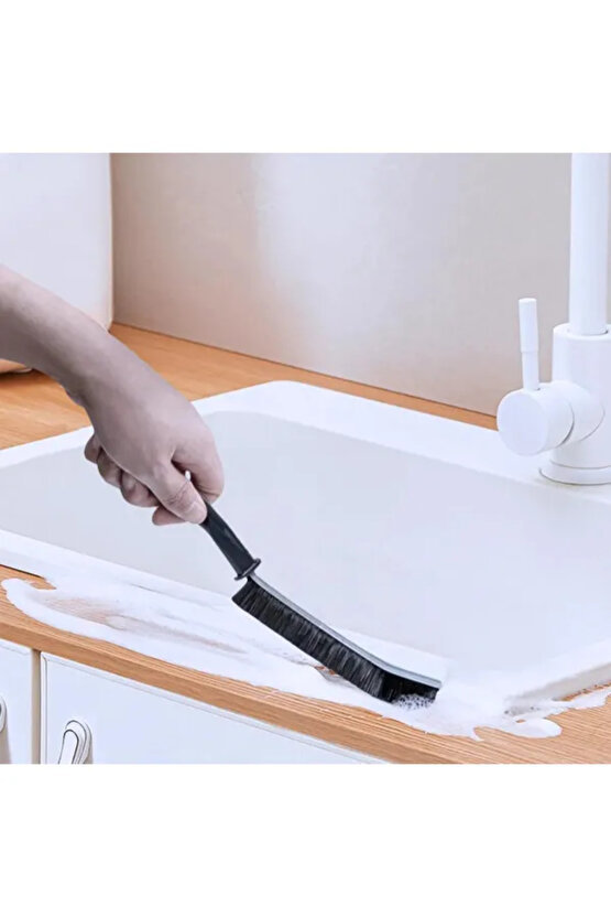 3 Adet Dayanıklı Sert Kıllı Çok Amaçlı İnce Temizlik Fırçası Derz Banyo Mutfak Lavabo Detay Temizlik