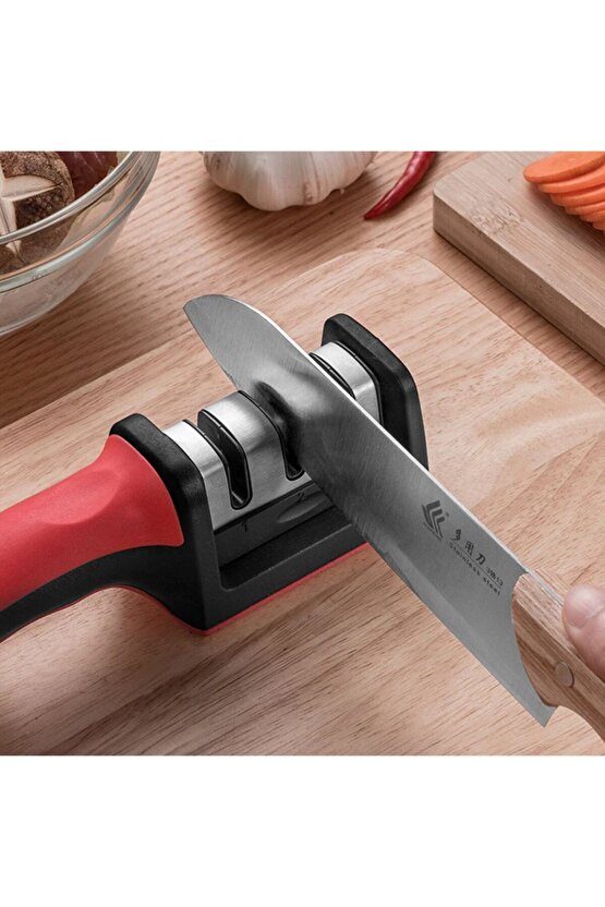 Profesyonel Bıçak Bileyici 3 Açılı Elmas El Bıçakları Bileme