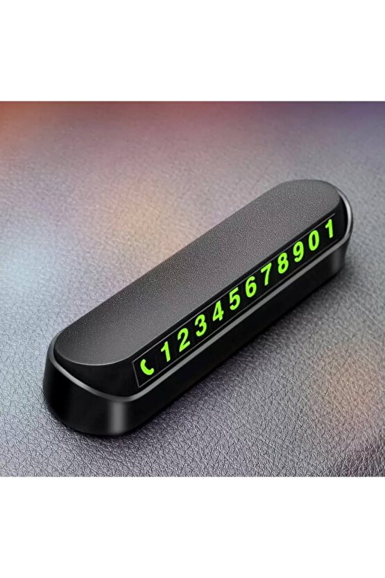 1 Adet Fosforlu Lux Araç Numaratörü Uyumlu Park Telefon Numaratörü Mıknatıslı Aç Kapa