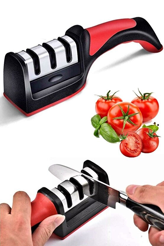 Elmas Bıçak Bileme Aleti, 3 Açılı, Profesyonel, El Bıçakları İçin Uygun