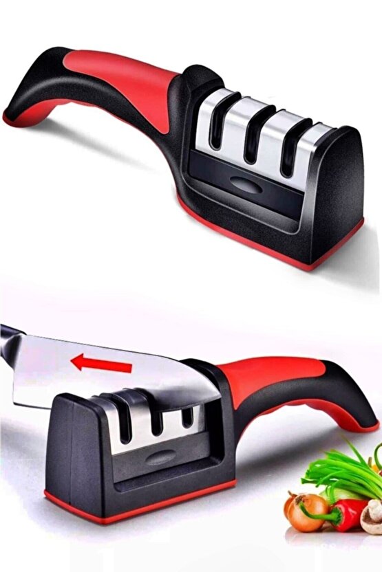 Elmas Bıçak Bileme Aleti, 3 Açılı, Profesyonel, El Bıçakları İçin Uygun