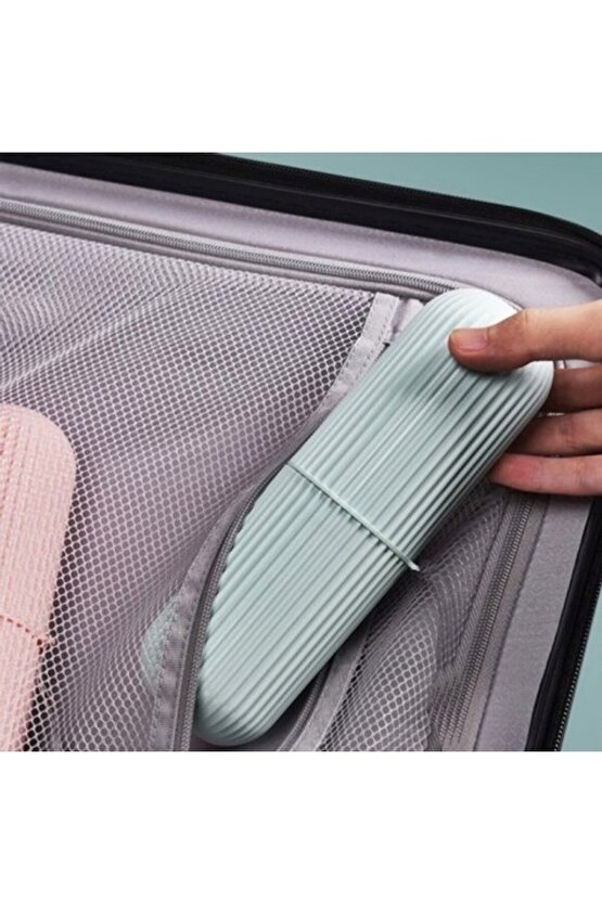 Seyahat Saklama Kabı Diş Fırçalık Organizer Banyo Kutusu Çok Amaçlı Makyaj Kutusu Gözlük Kutu 1 Adet