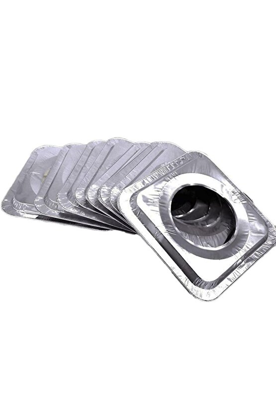 Ocak Üstü Leke Önleyici Yıkanabilir Isıya Dayanıklı Izgara Koruyucu Folyo 10 Adet