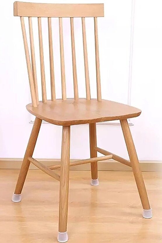 24lu Kaydırmaz Çizdirmez A Kalite Mobilya Sandalye Masa Zemin Silikon Koruyucu Pabuç Ayak Kılıf