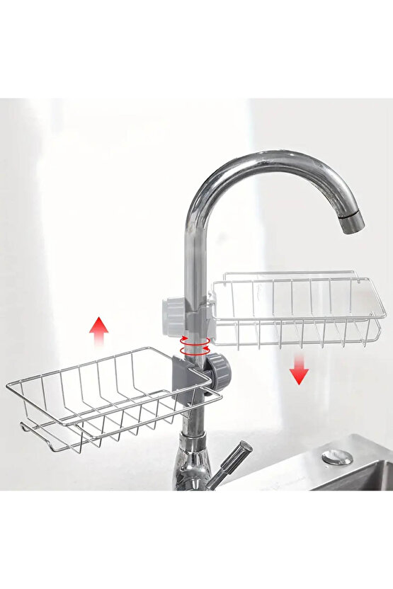 Art002 X01 Mutfak Ve Banyo Organizer Tek Kat Demir Raf Bernami Yeni