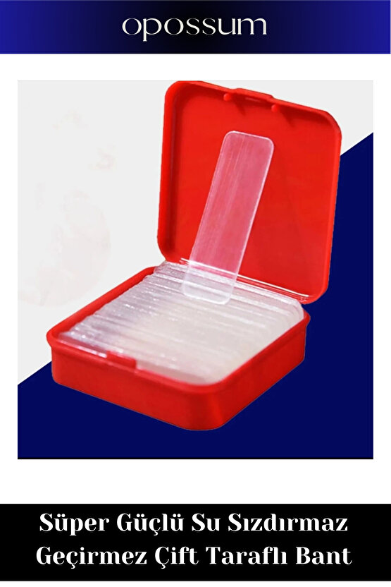 Özel Üretim Süper Güçlü Kolay Çıkarılabilir Çok Amaçlı 60 Parça Çift Taraflı Şeffaf Bant 1 Adet