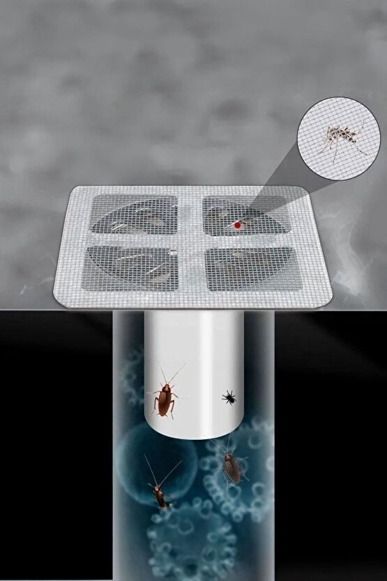 4 Adet Yapışkanlı Gider Kapatacı Lavabo Tıkacı Gider Kapağı