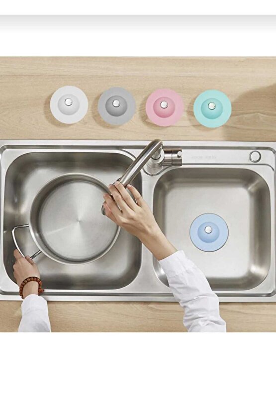 silikon kapak süzgeçli filtre banyo-lavabo süzgeç kapağı 1 adet Plastik 1 Parça