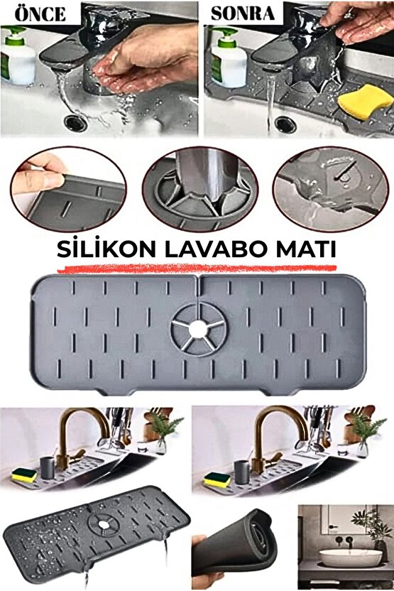 THEWAN Mutfak Banyo Lavabo Kenarı Silikon Matı