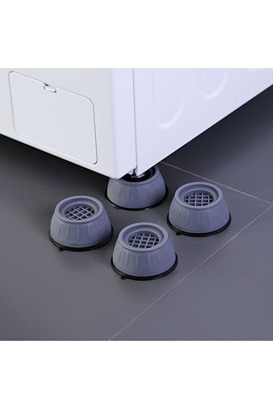 Beyaz Eşya Altlığı Ayağı 4 Adet Çamaşır Bulaşık Makinası Buzdolabı Yükseltici Titreşim Önleyici