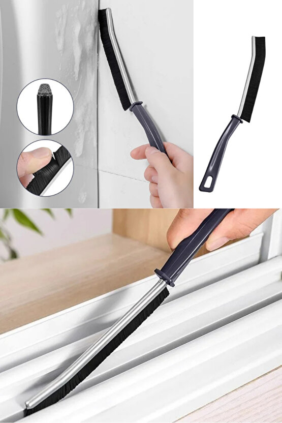 3 ADET Çok Amaçlı İnce Temizlik Fırçası  Derz Araları, Banyo, Mutfak, Lavabo Detay Temizleme Fırçası