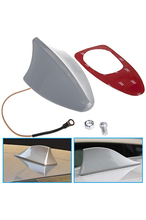 Pm-21805 Jaws Balina Elektronik Tavan Siyah-beyaz Oto Anten