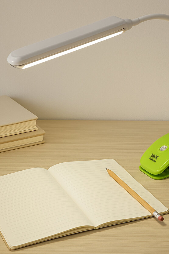 11 Smd Ledli Şarjlı Mandallı Masa Lambası CE - ISO9001 Belgeli