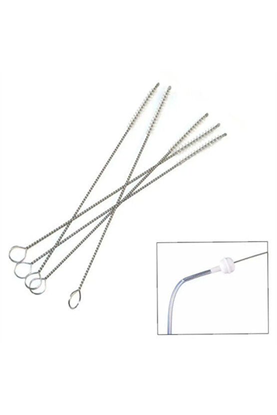 Pratik Cam Ve Metal Krom Pipet Temizleme Fırçası | Pipet Temizlik Fırçası - 1 Adet
