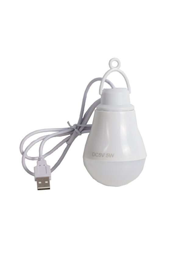Pm-12765 5 Watt 6 Volt Usb Kablolu 1 Metre Led Ampul Beyaz