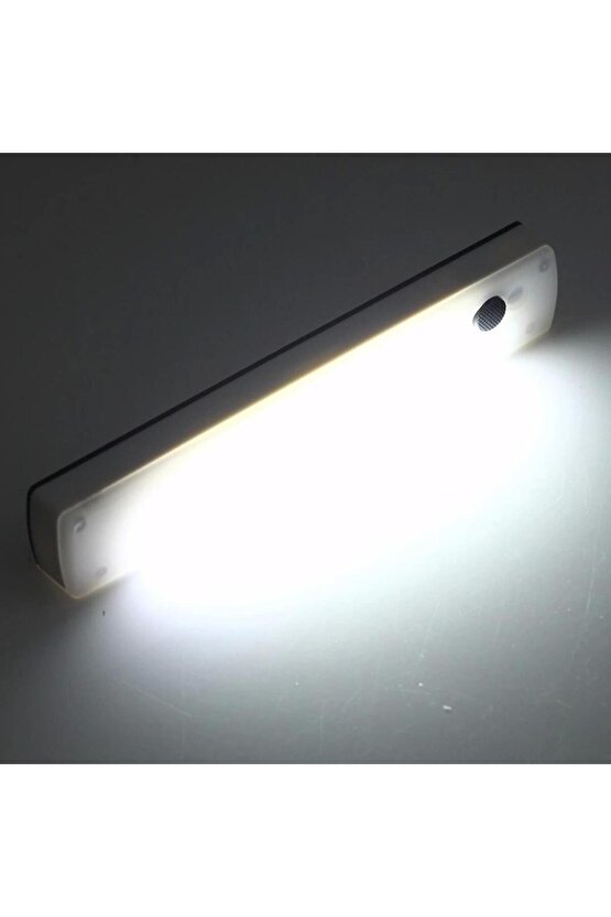 PM-18399 Beyaz Cob Ledli Yapışkanlı Mıknatıslı El Tipi Fener Magnet Bar