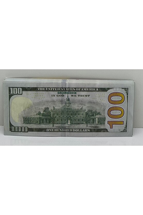 100 Adet 100 Dolar Geçersiz Sahte Düğün Parası Oyun Parası