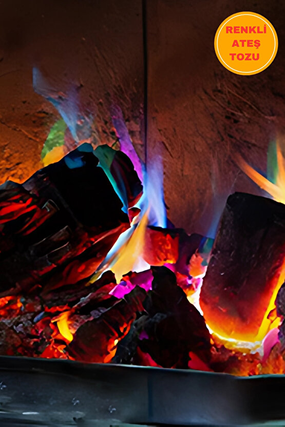 1 Adet 15 Gr Sihirli Ateş Tozu Kamp Ateşi Renklendirme Tozu