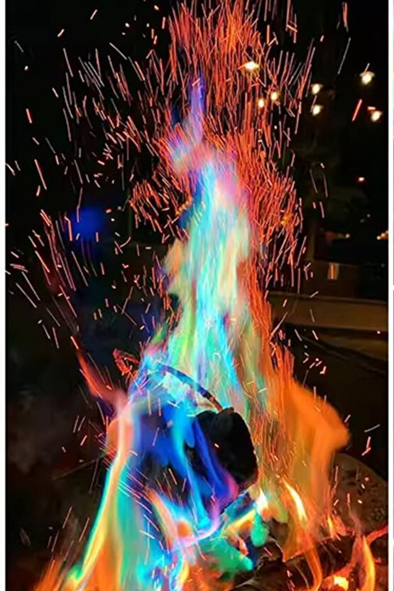 1 Adet 15 Gr Sihirli Ateş Tozu Kamp Ateşi Renklendirme Tozu