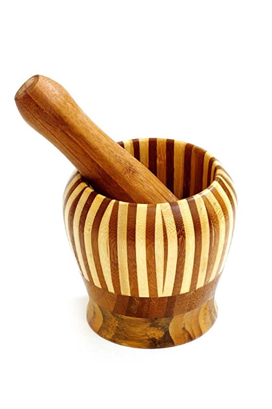 ® Yeni Ürün Lüx Bambu Havan Büyük Boy Ahşap Değildir