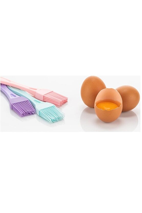 Şeffaf Saplı Mini Silikon Yumurta Fırçası, Mutfak İçin Pratik ve Kullanışlı