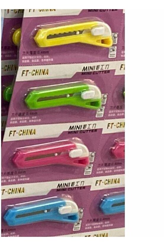 Pm-24784 Çelik Bıçaklı Mini Tekli Falçata Maket Bıçağı