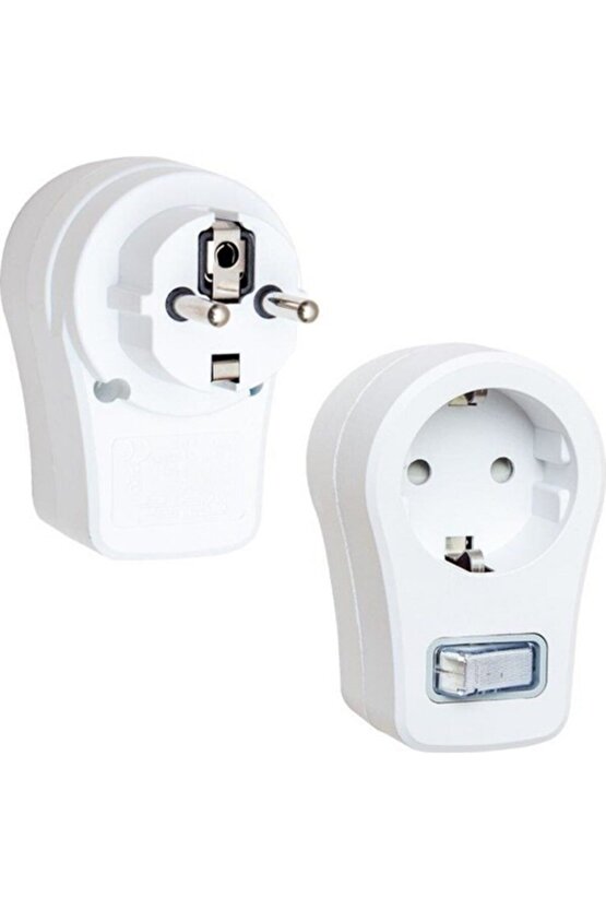 16816 Tekli Akım Korumalı Anahtarlı Priz