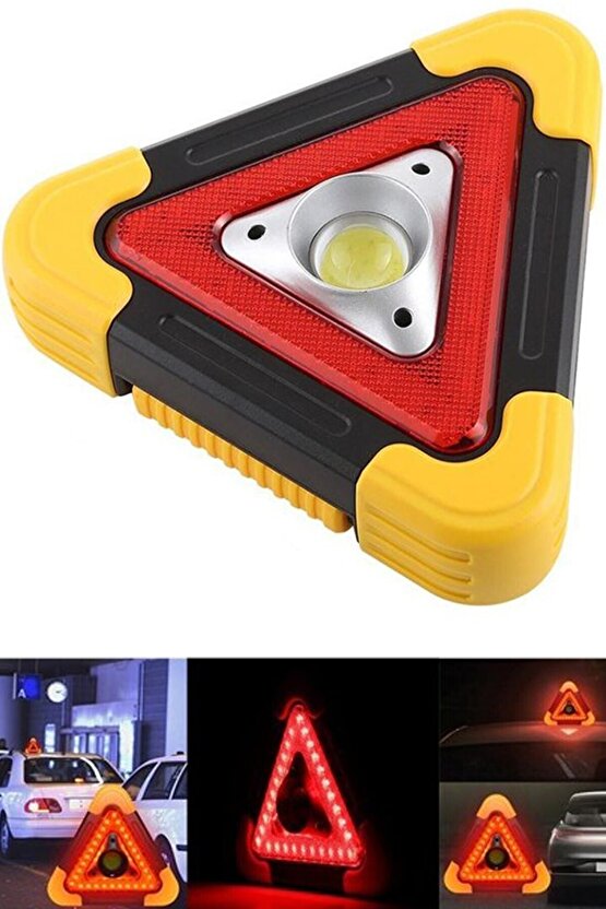 Starmax Sm-8009 Solar Şarjlı Reflektör Işıklı Ikaz Lambası, Güneş Enerjili Reflektör 1410