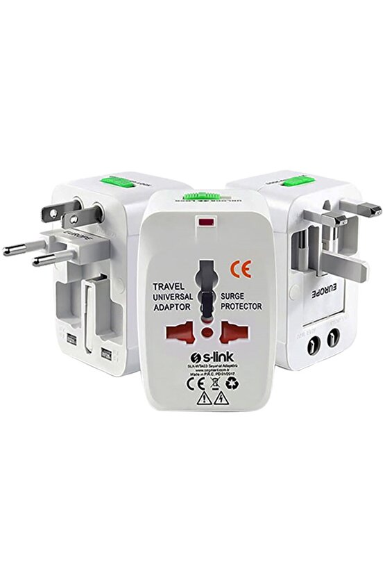 PM-2886 UNIVERSAL ÇOKLU PRİZ ÇEVİRİCİ SEYAHAT ADAPTÖR (125V-250V-6A-13A)