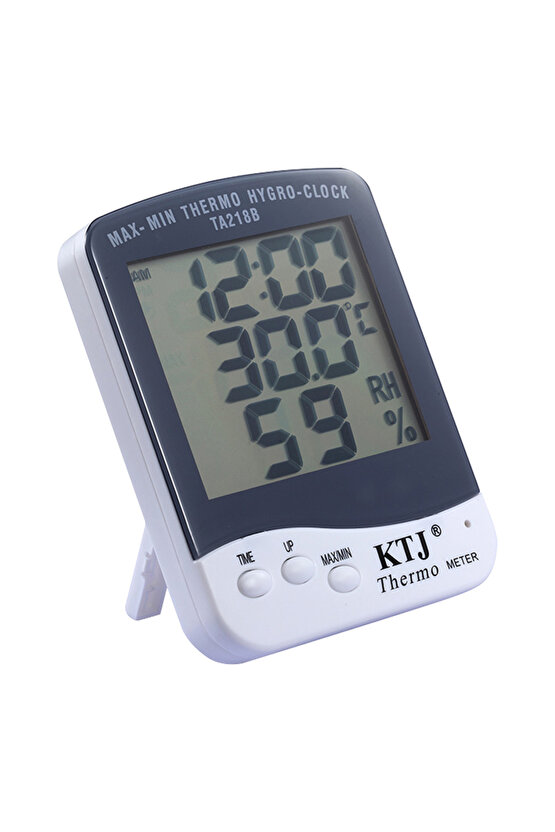 Oda Tipi Masa Üstü Ekranlı Sıcaklık Nem Ölçer Termometre AXE55-23H7