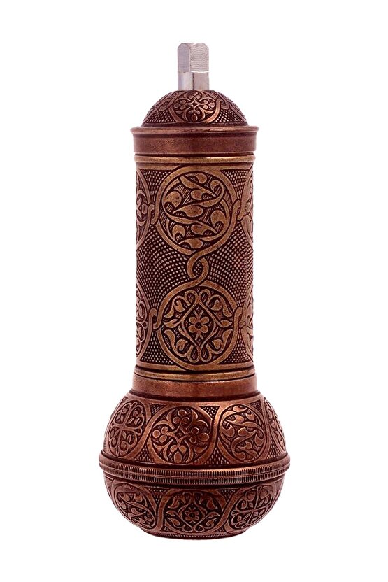 Sema Osmanlı Nostaljik Kahve Ve Baharat El Değirmeni Toplu Antik Bakır Renk Toplu