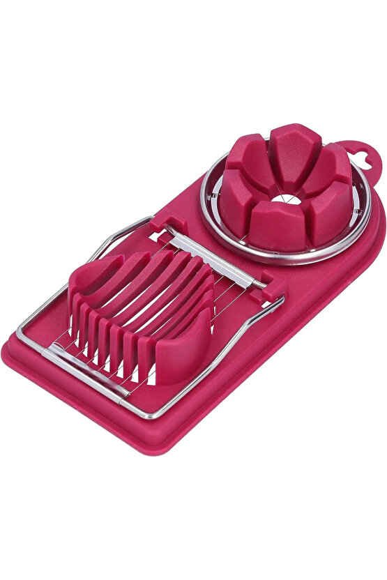 304 Paslanmaz Çelik Yumurta Muz Çilek Salata  Dilimleme Doğrama Kesme Aparatı