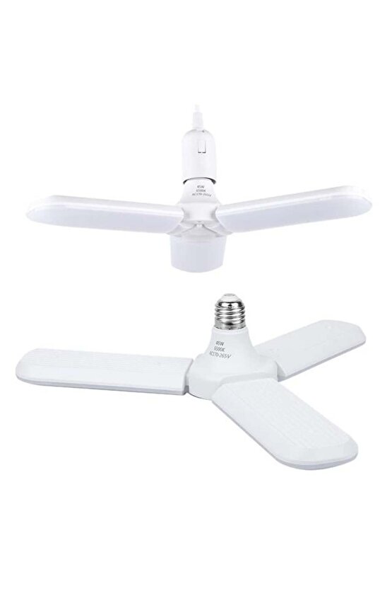 Pm-24464 E27 Duy 60W 3 Kollu Pervane Beyaz Led Ampul