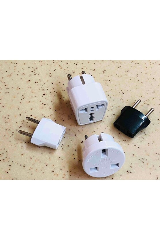 Yurt Dışı Elektronik Cihazlar Için 4 Ayrı Priz Dönüştürücü Seti AXE1-51M3