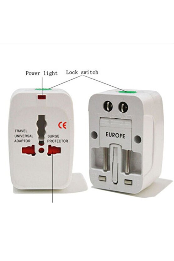 Seyahat Priz Çevirici Hac Umre Arabistan Fiş Ucu Dönüştürücü