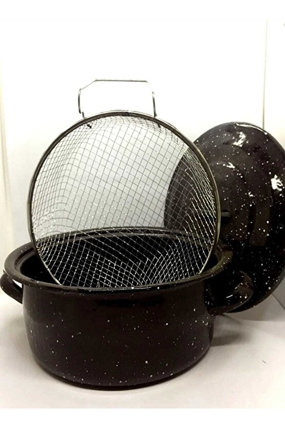 Emaye Kızartma Tenceresi