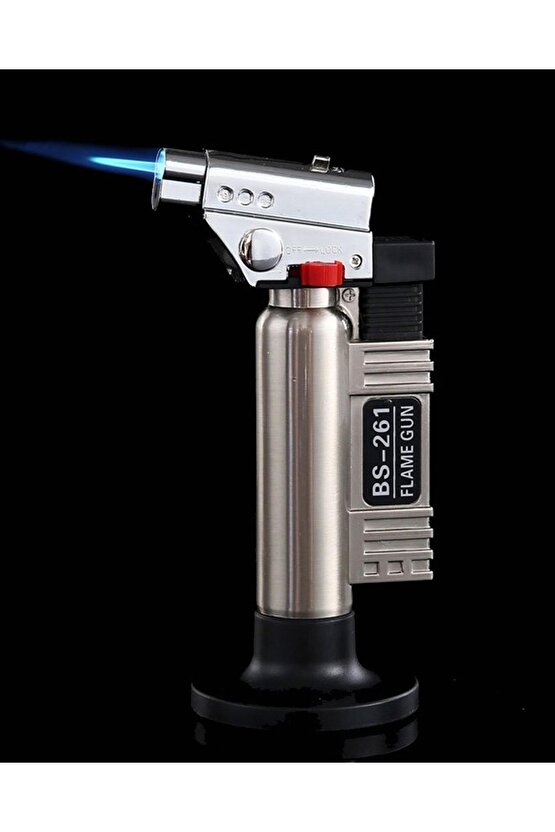 Axe Tools Metal Jet Pürmüz Çakmak Mavi Güçlü Alev