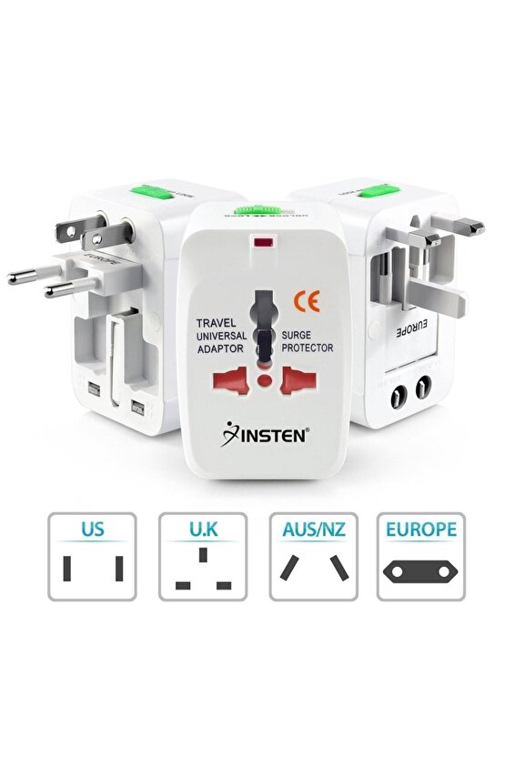 Evrensel Seyahat Akıllı Priz Adaptör 1000ma Hepsi Bir Arada _universal Travel Adapter
