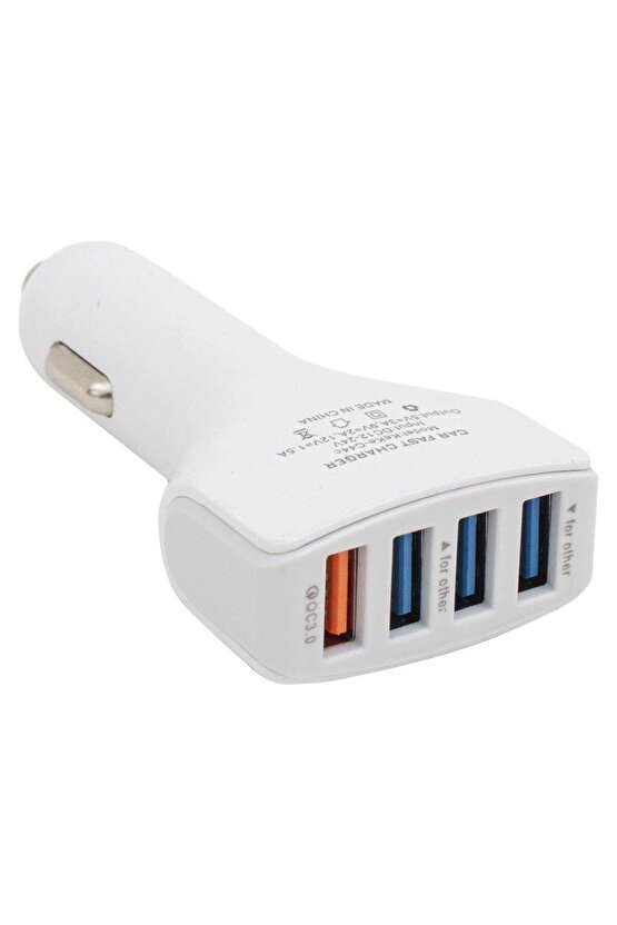 Pm-6072 7amper Dört Usbli Oto Çakmaklık