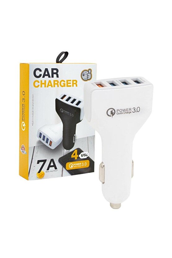 Pm-6072 7amper Dört Usbli Oto Çakmaklık