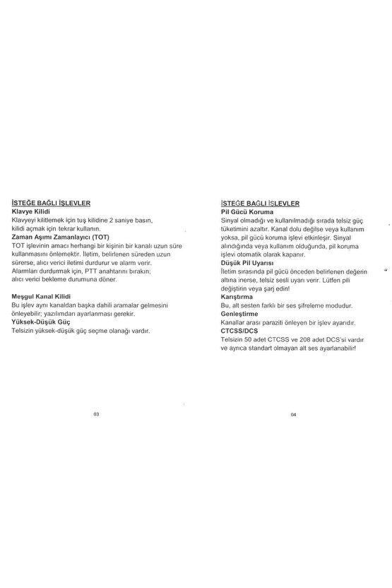 Mini El Telsizi Anahtarlık Tipi Telsiz