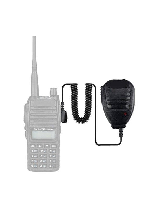 Teknoben Wilan Tekcom Mars Baofeng Wouxun Telsizler Için El Tipi Mikrofon