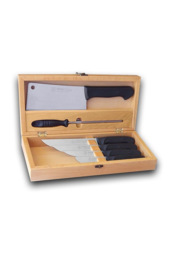 61507-n Ahşap Kutulu Bıçak Seti (kurban Seti)